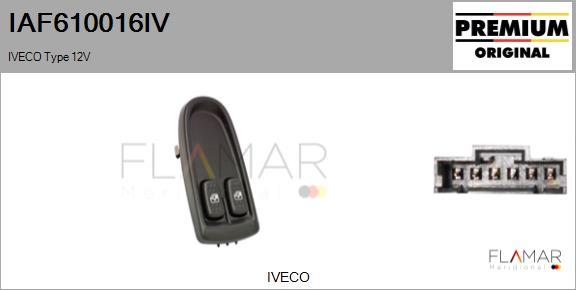 FLAMAR IAF610016IV - Выключатель, стеклоподъемник abcparts.ee