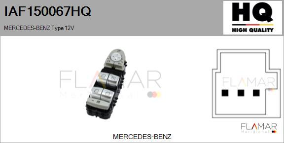 FLAMAR IAF150067HQ - Выключатель, стеклоподъемник abcparts.ee