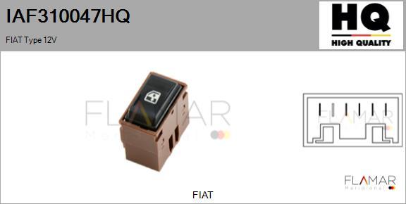 FLAMAR IAF310047HQ - Выключатель, стеклоподъемник abcparts.ee