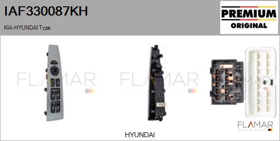 FLAMAR IAF330087KH - Выключатель, стеклоподъемник abcparts.ee