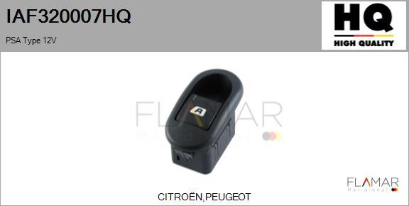 FLAMAR IAF320007HQ - Выключатель, стеклоподъемник abcparts.ee