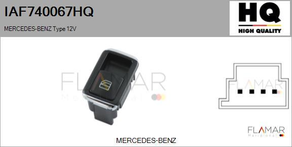 FLAMAR IAF740067HQ - Выключатель, стеклоподъемник abcparts.ee