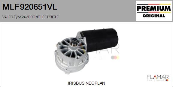 FLAMAR MLF920651VL - Двигатель стеклоочистителя abcparts.ee