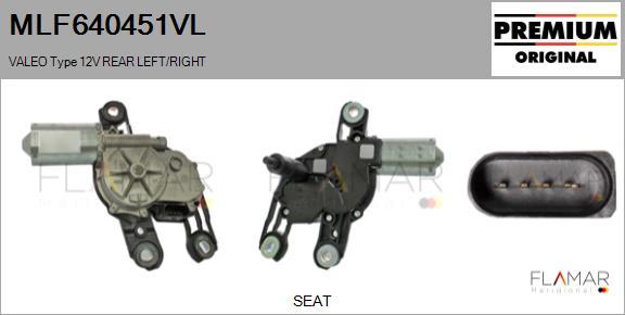 FLAMAR MLF640451VL - Двигатель стеклоочистителя abcparts.ee