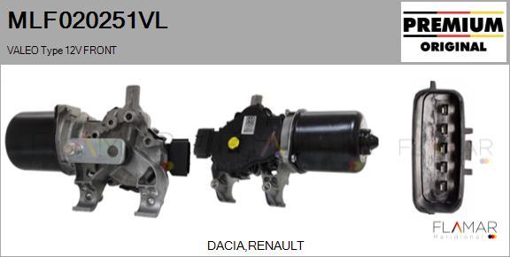 FLAMAR MLF020251VL - Двигатель стеклоочистителя abcparts.ee