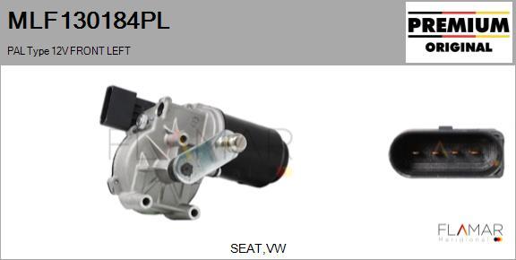 FLAMAR MLF130184PL - Двигатель стеклоочистителя abcparts.ee