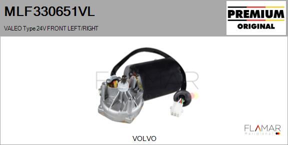 FLAMAR MLF330651VL - Двигатель стеклоочистителя abcparts.ee