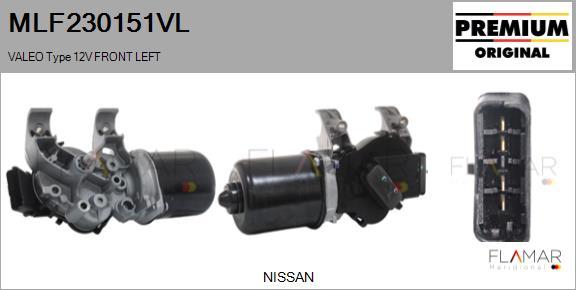 FLAMAR MLF230151VL - Двигатель стеклоочистителя abcparts.ee