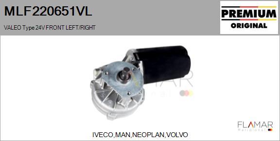 FLAMAR MLF220651VL - Двигатель стеклоочистителя abcparts.ee
