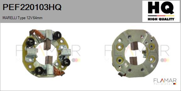 FLAMAR PEF220103HQ
 - Щеткодержатель стартера abcparts.ee