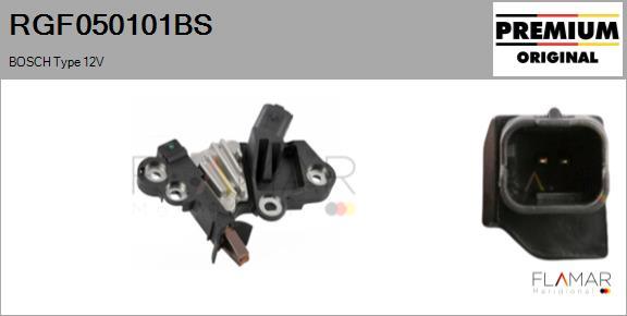 FLAMAR RGF050101BS - Регулятор напряжения, генератор abcparts.ee