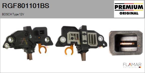 FLAMAR RGF801101BS
 - Регулятор напряжения, генератор abcparts.ee