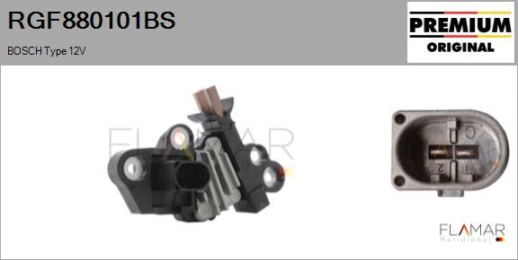 FLAMAR RGF880101BS - Регулятор напряжения, генератор abcparts.ee