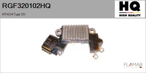 FLAMAR RGF320102HQ - Регулятор напряжения, генератор abcparts.ee