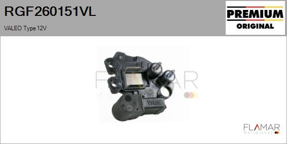 FLAMAR RGF260151VL - Регулятор напряжения, генератор abcparts.ee