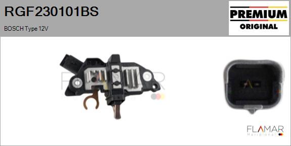 FLAMAR RGF230101BS - Регулятор напряжения, генератор abcparts.ee