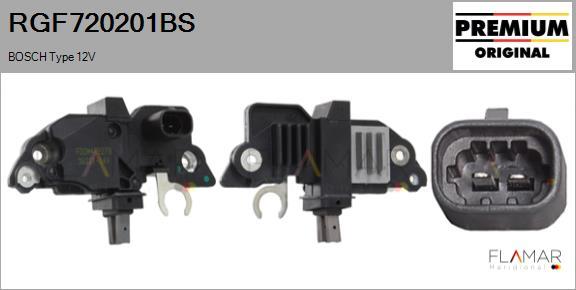 FLAMAR RGF720201BS - Регулятор напряжения, генератор abcparts.ee