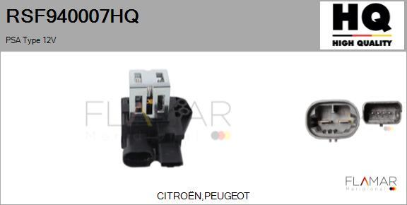 FLAMAR RSF940007HQ - Дополнительный резистор, электромотор - вентилятор радиатора abcparts.ee