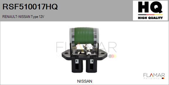 FLAMAR RSF510017HQ - Сопротивление, реле, вентилятор салона abcparts.ee