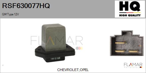 FLAMAR RSF630077HQ - Сопротивление, реле, вентилятор салона abcparts.ee