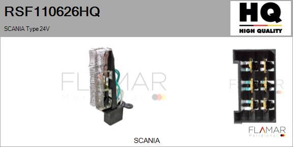 FLAMAR RSF110626HQ - Сопротивление, реле, вентилятор салона abcparts.ee