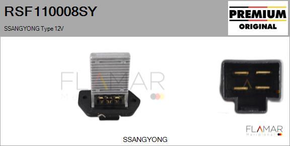 FLAMAR RSF110008SY - Сопротивление, реле, вентилятор салона abcparts.ee