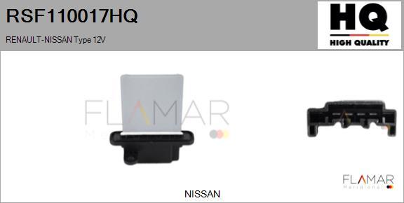 FLAMAR RSF110017HQ - Сопротивление, реле, вентилятор салона abcparts.ee