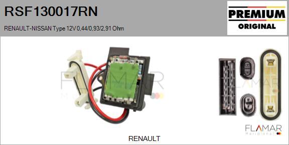 FLAMAR RSF130017RN - Сопротивление, реле, вентилятор салона abcparts.ee