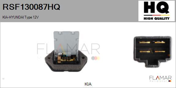 FLAMAR RSF130087HQ - Сопротивление, реле, вентилятор салона abcparts.ee