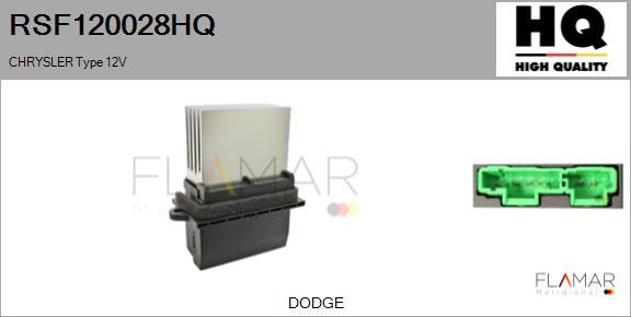 FLAMAR RSF120028HQ
 - Сопротивление, реле, вентилятор салона abcparts.ee