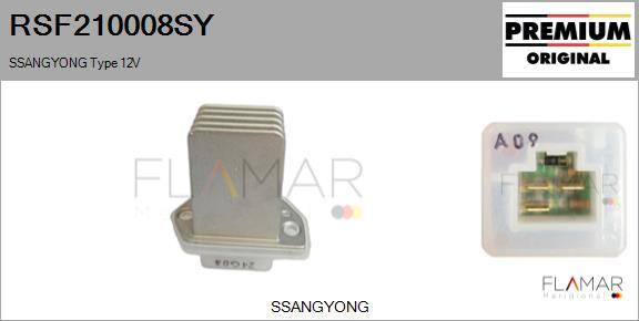 FLAMAR RSF210008SY - Сопротивление, реле, вентилятор салона abcparts.ee