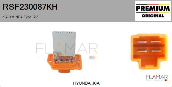 FLAMAR RSF230087KH - Сопротивление, реле, вентилятор салона abcparts.ee
