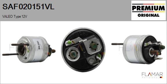 FLAMAR SAF020151VL - Тяговое реле, соленоид, стартер abcparts.ee