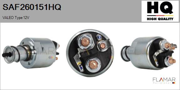 FLAMAR SAF260151HQ - Тяговое реле, соленоид, стартер abcparts.ee