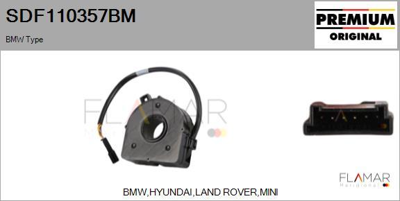 FLAMAR SDF110357BM - Датчик угла поворота руля abcparts.ee