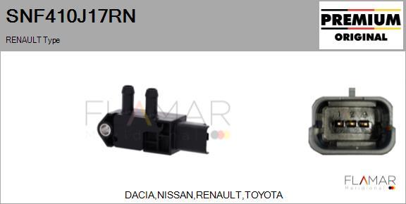 FLAMAR SNF410J17RN - Датчик, давление выхлопных газов abcparts.ee