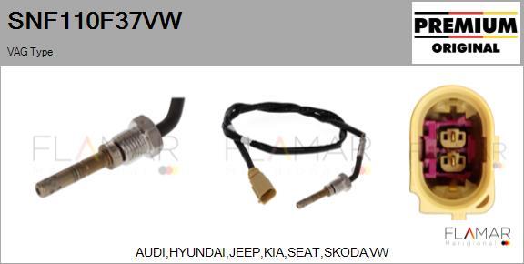 FLAMAR SNF110F37VW - Датчик, температура выхлопных газов abcparts.ee