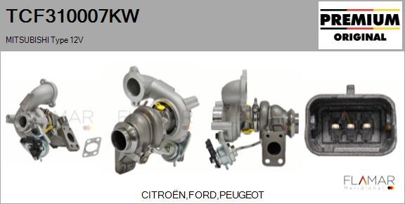 FLAMAR TCF310007KW - Турбина, компрессор abcparts.ee