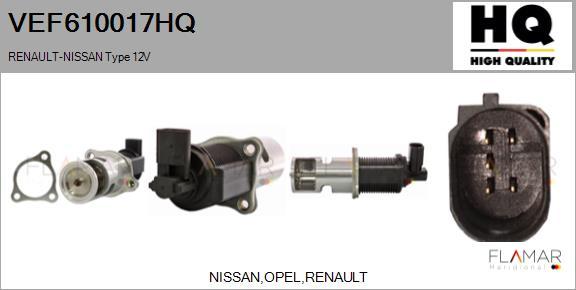 FLAMAR VEF610017HQ - Клапан возврата ОГ abcparts.ee