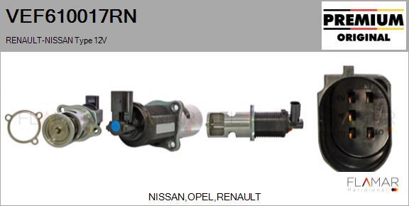 FLAMAR VEF610017RN - Клапан возврата ОГ abcparts.ee