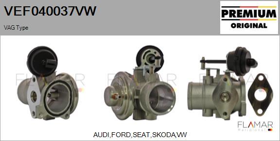 FLAMAR VEF040037VW - Клапан возврата ОГ abcparts.ee