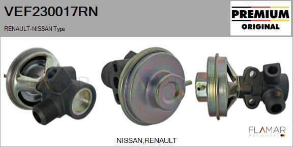 FLAMAR VEF230017RN - Клапан возврата ОГ abcparts.ee