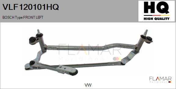 FLAMAR VLF120101HQ - Система тяг и рычагов привода стеклоочистителя abcparts.ee