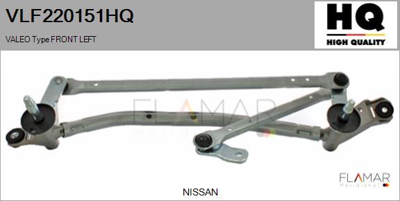 FLAMAR VLF220151HQ - Система тяг и рычагов привода стеклоочистителя abcparts.ee