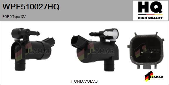 FLAMAR WPF510027HQ - Klaasipesuvee pump,klaasipuhastus abcparts.ee