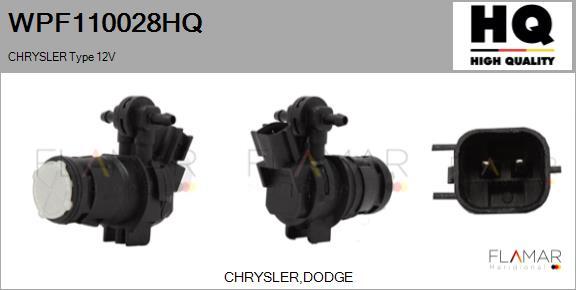 FLAMAR WPF110028HQ - Водяной насос, система очистки окон abcparts.ee