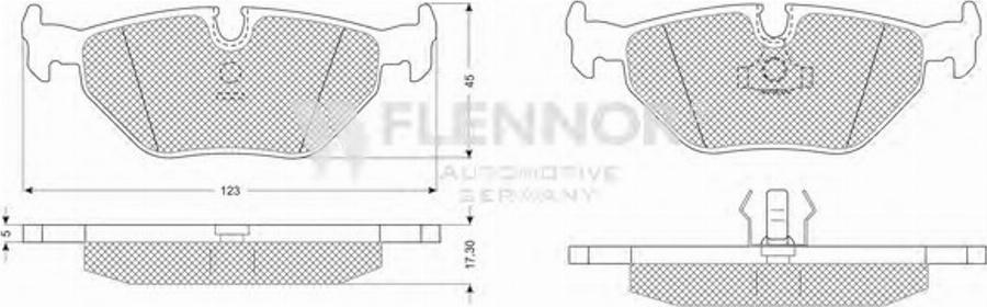 Flennor FB210157 - Тормозные колодки, дисковые, комплект abcparts.ee