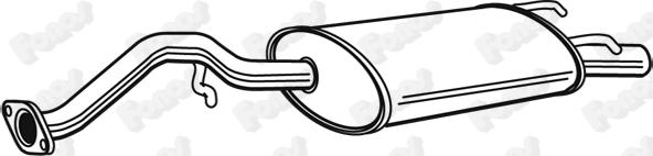 Fonos 615363 - Глушитель выхлопных газов, конечный abcparts.ee