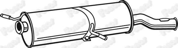 Fonos 613928 - Глушитель выхлопных газов, конечный abcparts.ee