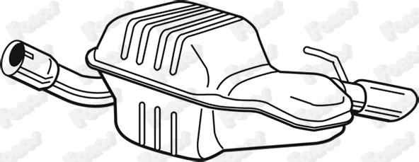 Fonos 612112 - Глушитель выхлопных газов, конечный abcparts.ee